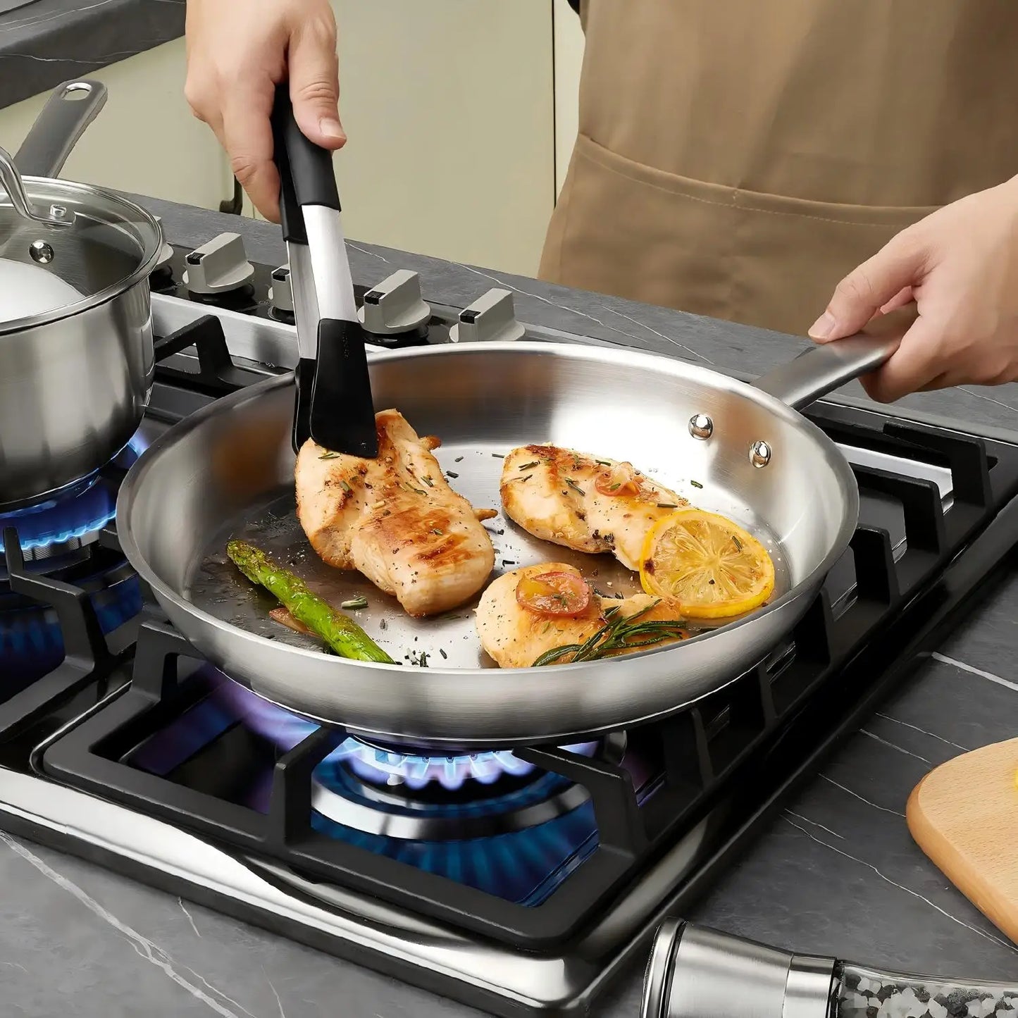 Stainless Steel  18/10 Cookware Set 10 Piece