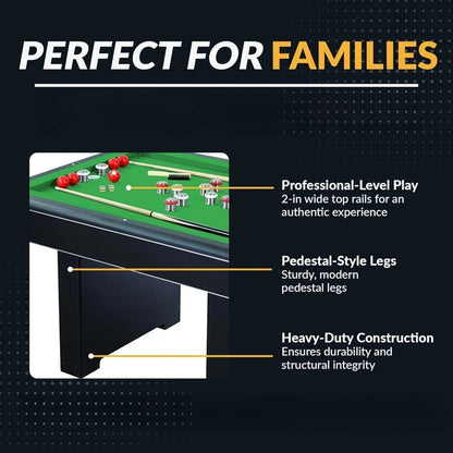 54-inch Bumper Pool Table with Genuine Slate Bed,