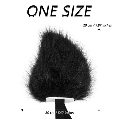 Plush Faux Fur Bunny Tail Cosplay Rabbit for Halloween