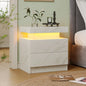 LED Nightstands or End Table with 2 Drawers,