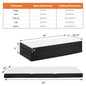 Tri-Fold Memory Foam Mattress with Collapsible and Washable Cover