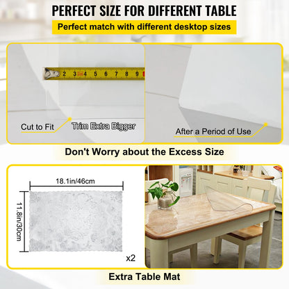 1.5mm2mm PVC Table Cloth Clear Protector