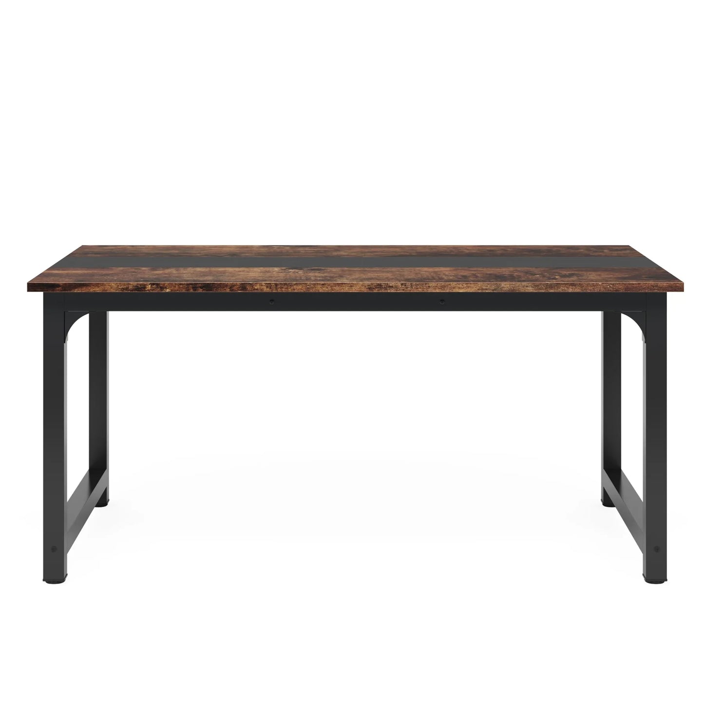 63"x31.5" Industrial Rectangular Kitchen Table for 6-8 Person