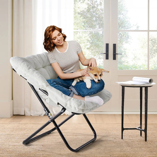 28IN Cozy Saucer Chairs Large Size Folding