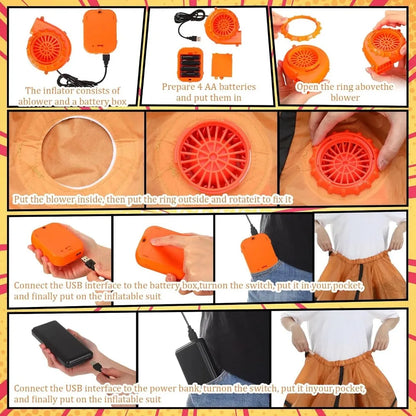 Inflatable Adult Halloween Costumes 4.9-6.2 ft for Men Women