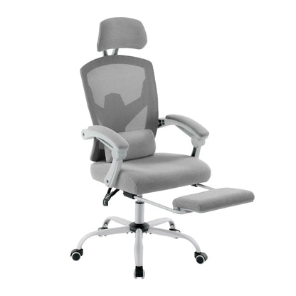 Ergonomic Reclining High Back Mesh Chair Lumbar Support Pillow