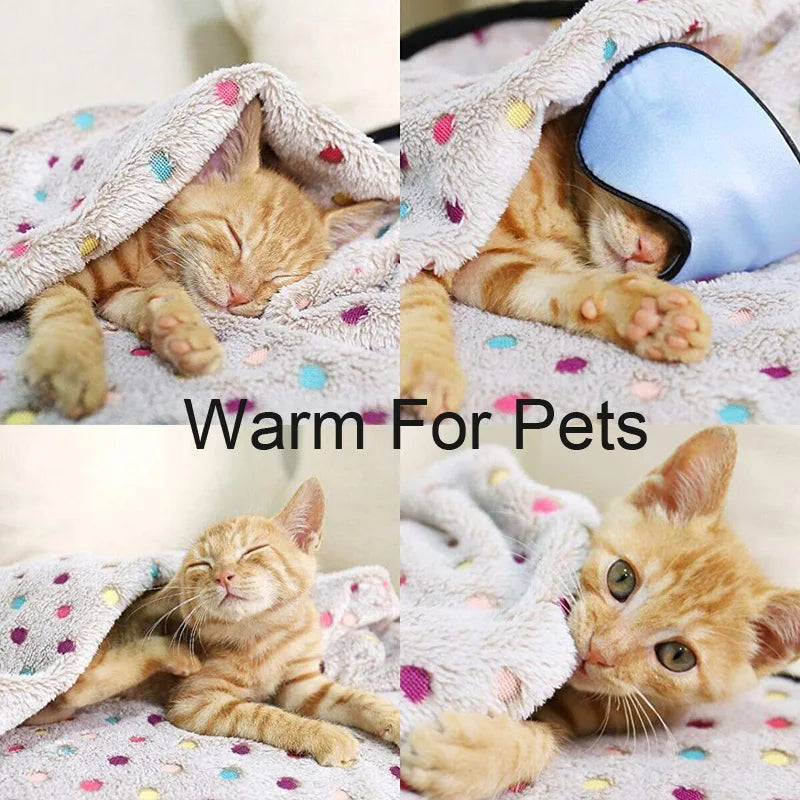 Soft Fluffy Cozy Warm Blanket for Cats  Dogs