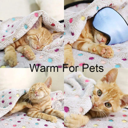 Soft Fluffy Cozy Warm Blanket for Cats  Dogs
