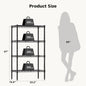 3-5 Tier Metal Wire Storage Shelves Adjustable Heavy Duty for Living Room and Kitchen
