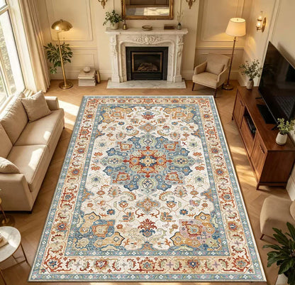 Vintage Oriental Persian Medallion Area Rug