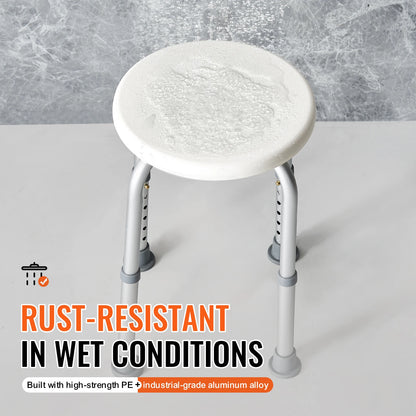 Shower Chair Adjustable Stool Non-Slip Bench