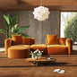 116" Modular Sectional Couches with Ottoman, Luxury Modern Curved Back Sofa, Minimalist Style Oversized 4 Seat Deep, Customized