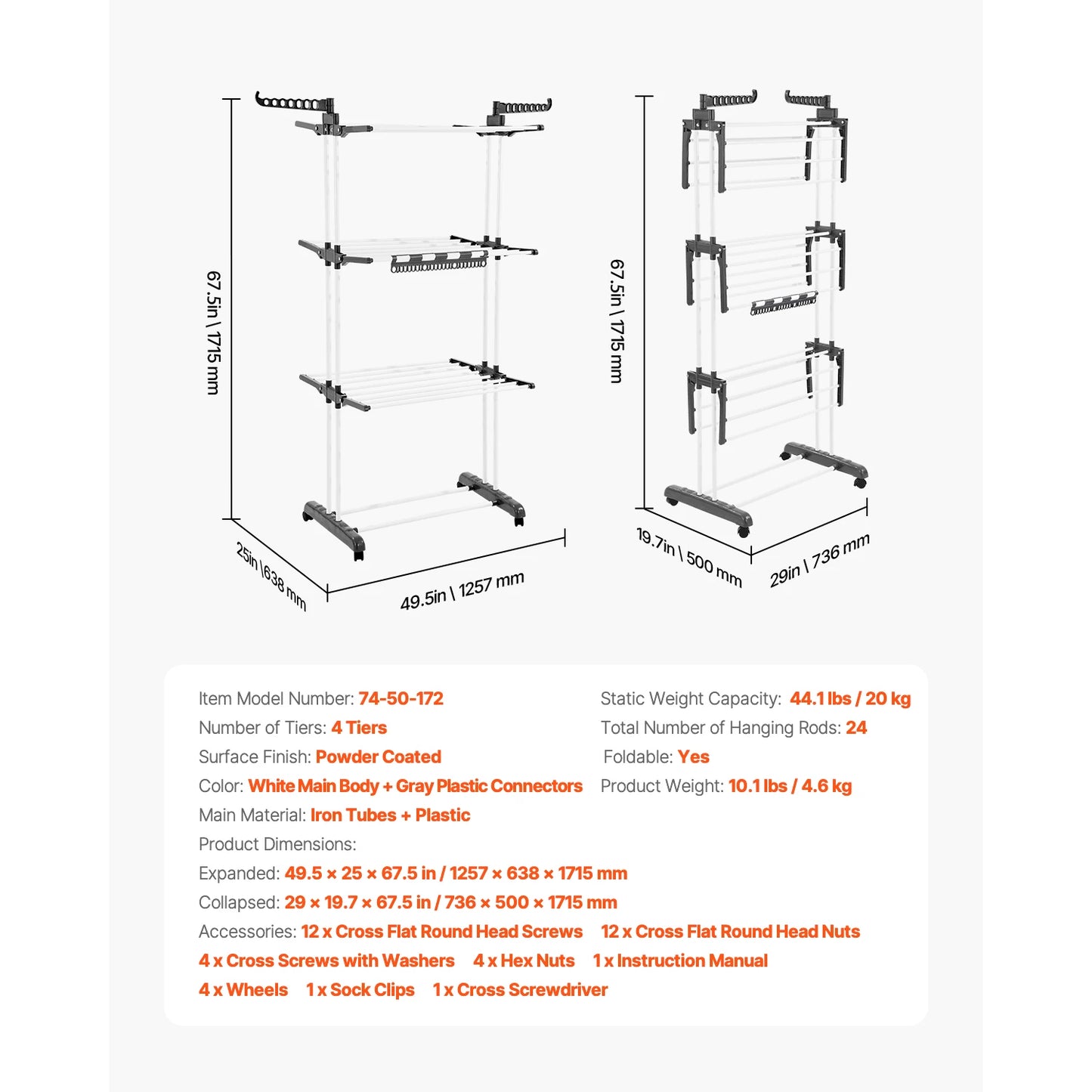 Clothes Drying Rack Foldable