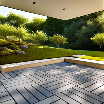 54 Pack Interlocking Plastic Deck Tiles