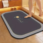 1pc Diatomite Bath Mat Quick Dry Super Absorbent Non-slip