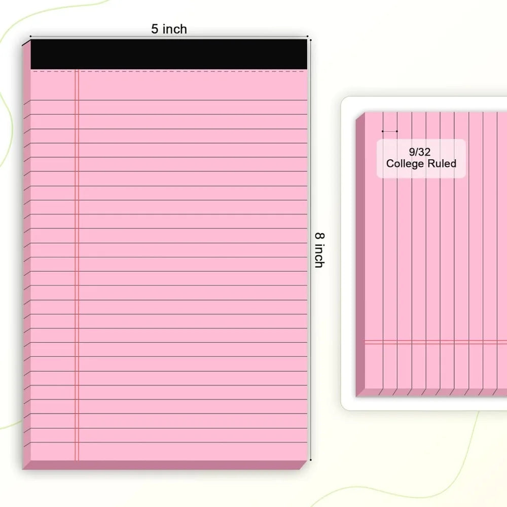 College Ruled Small Note Pads 5x8