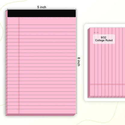 College Ruled Small Note Pads 5x8