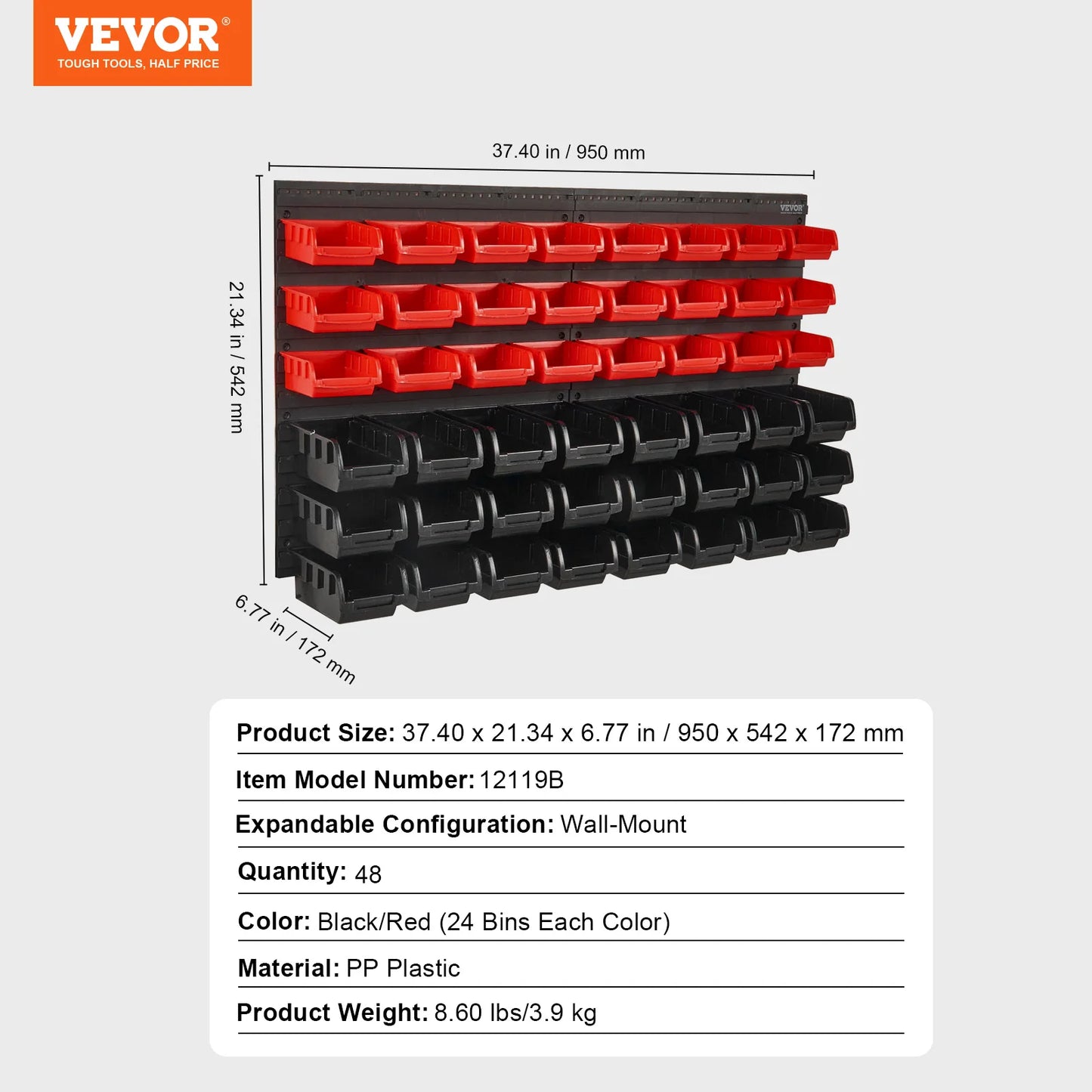 Wall Mounted Storage Bins