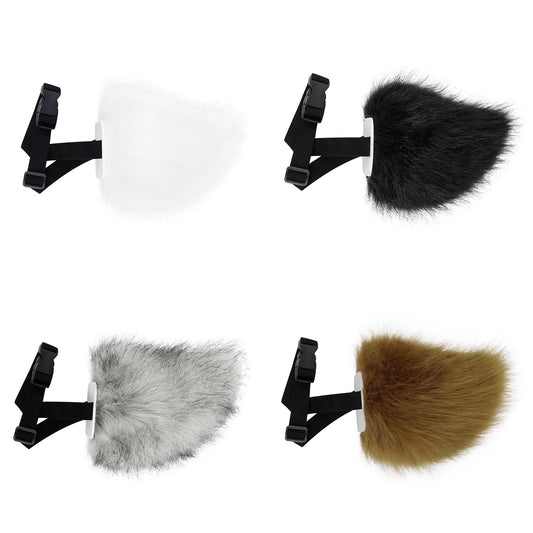Plush Faux Fur Bunny Tail Cosplay Rabbit for Halloween