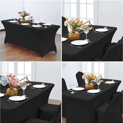 Spandex Tablecloth Washable and Wrinkle Resistant Stretch