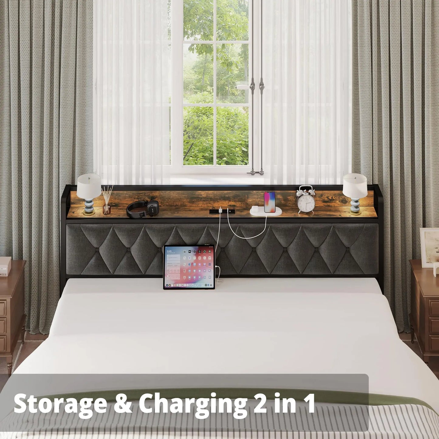 ANCTOR Twin/TwinXL/Full/Queen/King Bed Frames