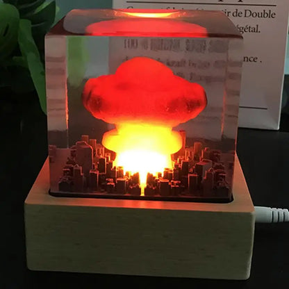 Nuclear Explosion Bomb Mushroom Cloud Lamp