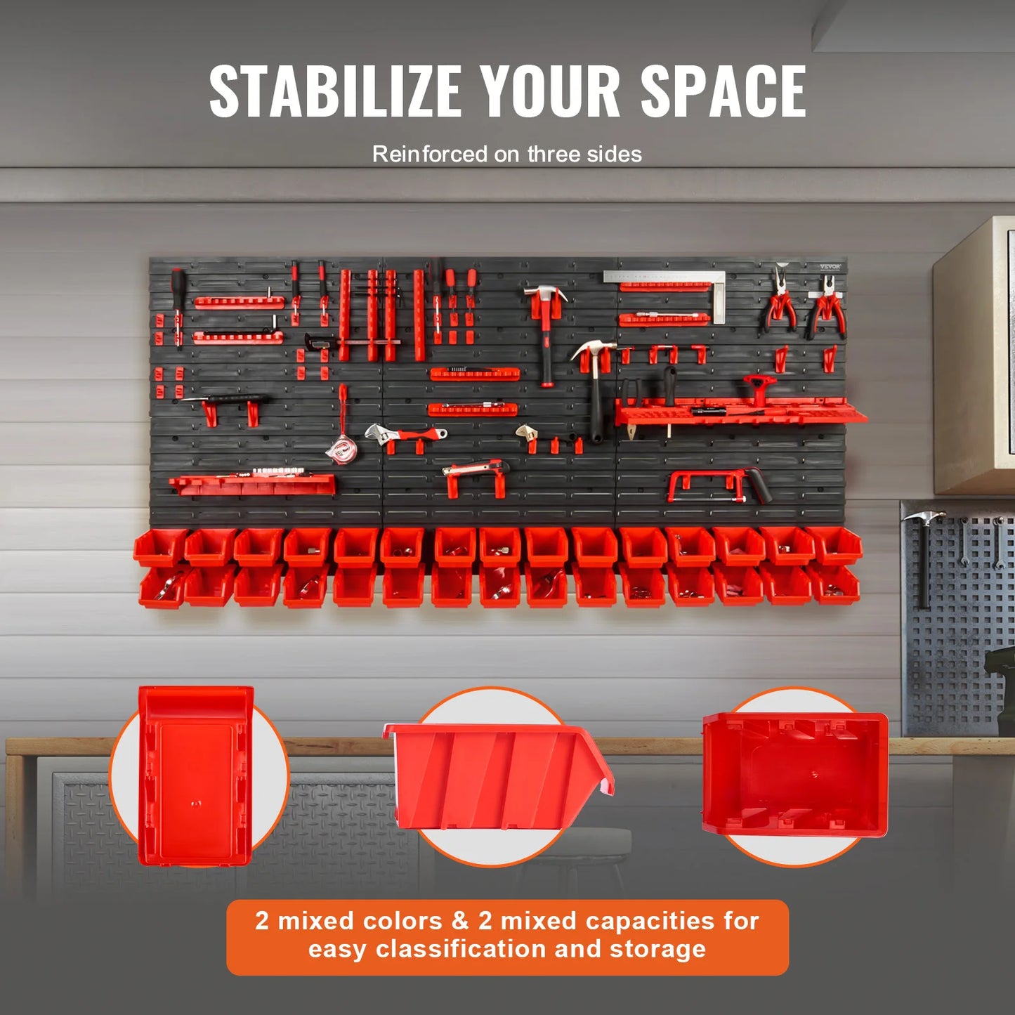 Wall Mounted Storage Bins