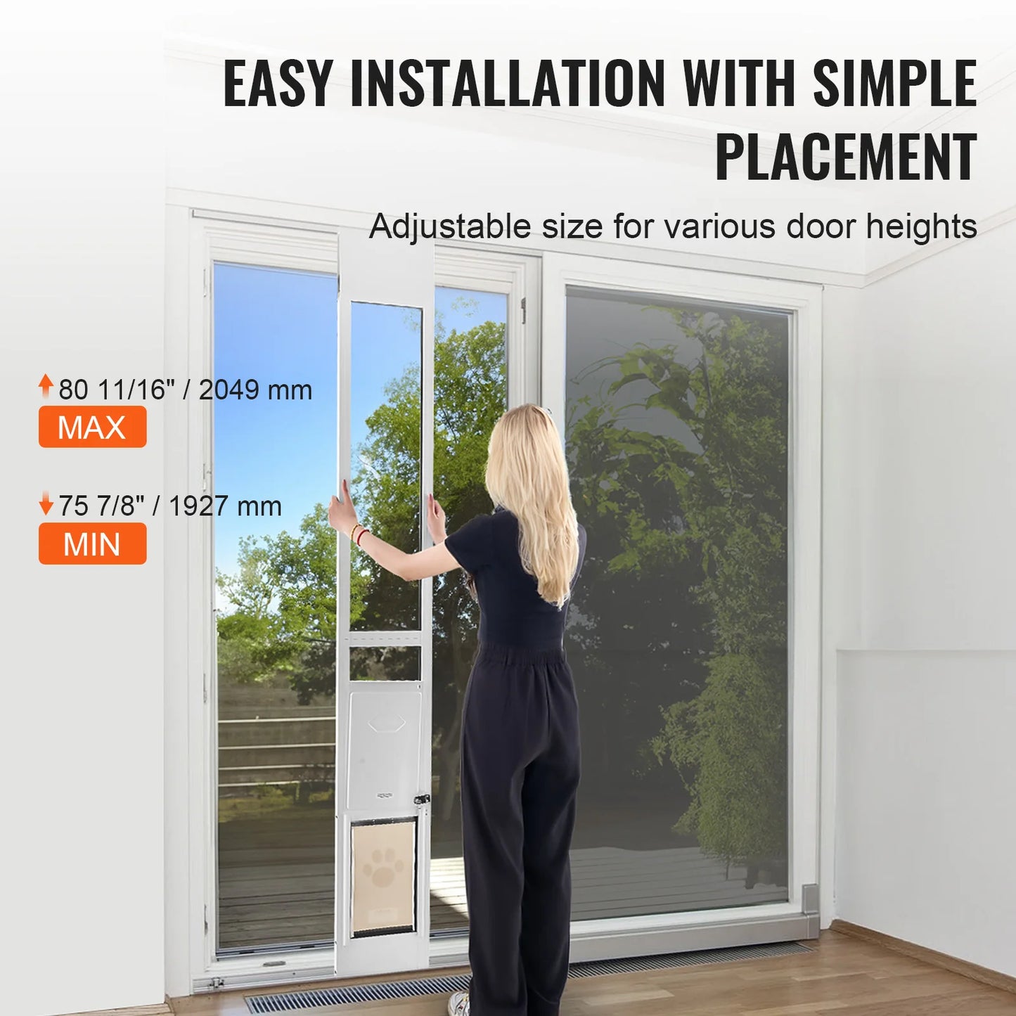 Dog Door Sliding Glass Door Adjustable Height