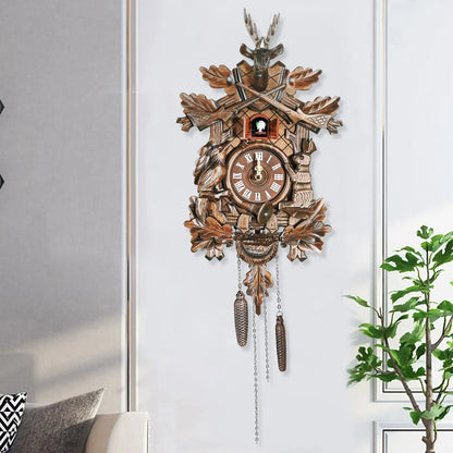 Cuckoo Wall Clock, German Traditional Black Forest Cuckoo Clock