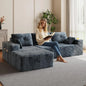 109" Boneless Couches for Living Room Modular Sectional Sofa with Oversized Chaise, L-Shape Cloud Couch with Deep, Customized