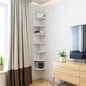 7-Tier Rustic Wall-Mounted Corner Shelfs