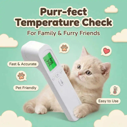 2-in-1 Cat Dog Accuracy Thermometer One Click Boot