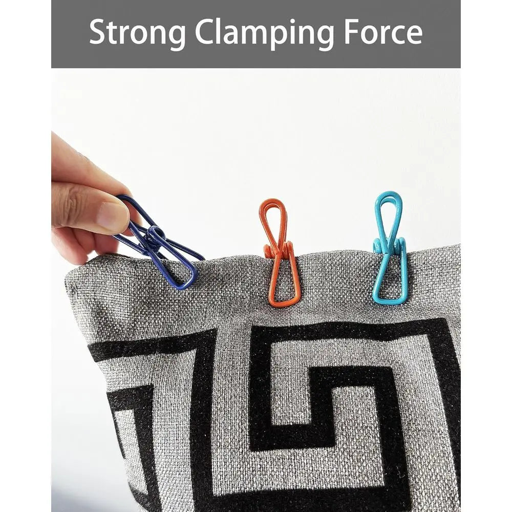 10-Pack Metal Bag Clips for Multipurpose Use: Organize Kitchen, Laundry, and More with Strong Grip Closures