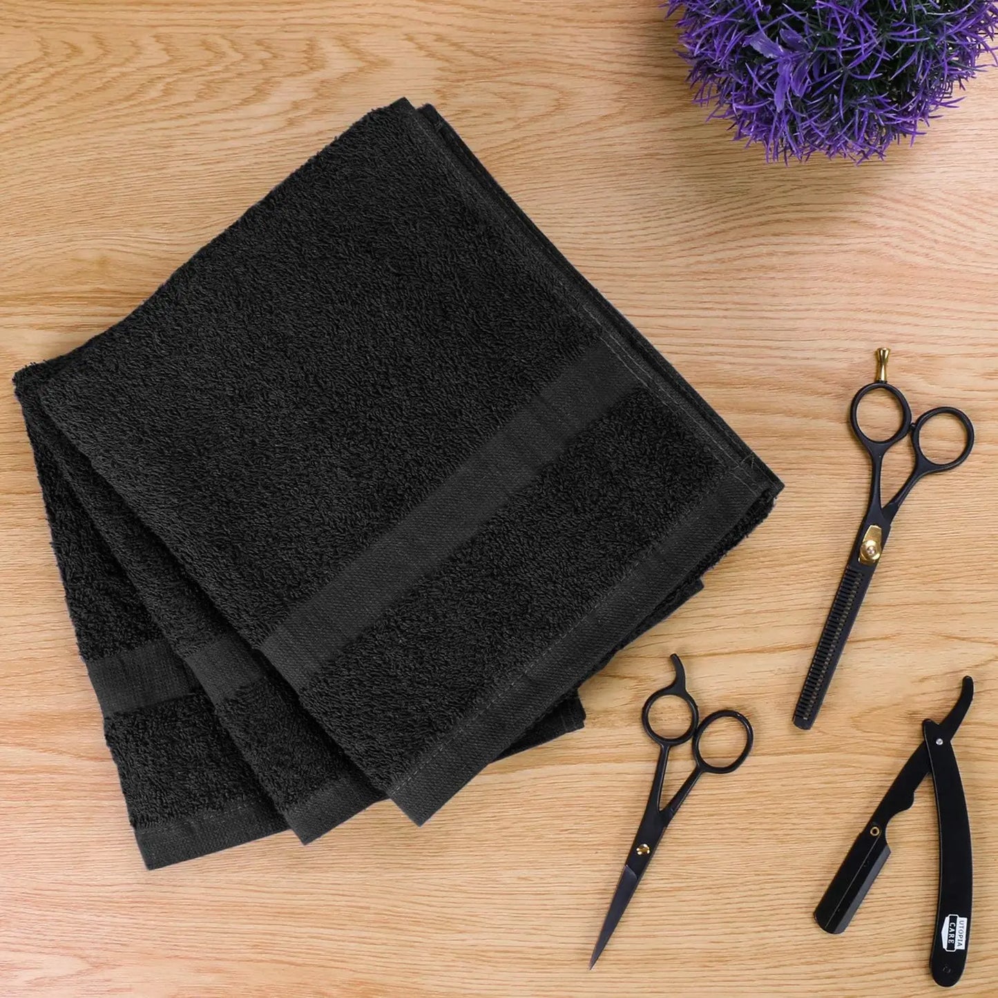 24-Pack Salon Towels, 16x27 Inches, Highly Absorbent Cotton