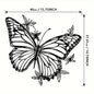 Butterfly Metal Wall Art Sculpture - Art Deco Style 1pc, Animal-Inspired Living Wall Decor,  Housewarming Gift