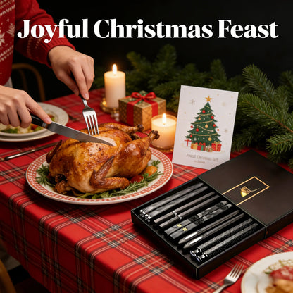5-Pair Set Black Alloy Chopsticks Durable & Dishwasher Safe