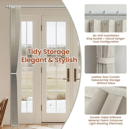 100 Blackout Accordion Door Curtain 98x84