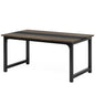63"x31.5" Industrial Rectangular Kitchen Table for 6-8 Person