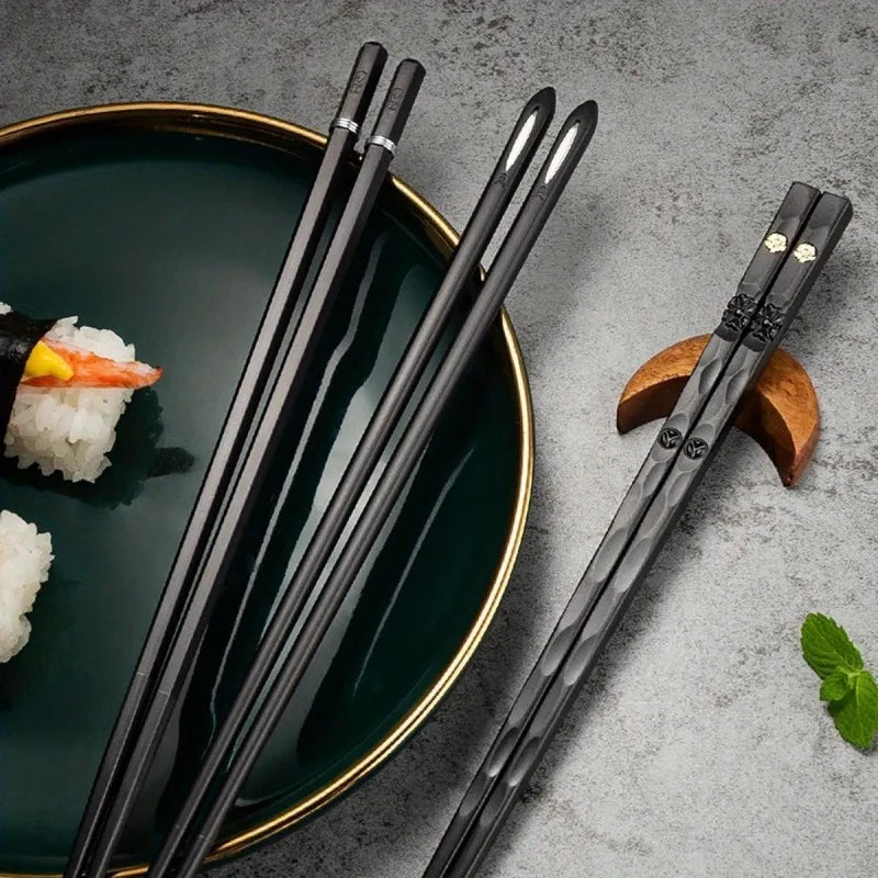 Nordic-Style Alloy Chopsticks  Set  Dishwasher Safe