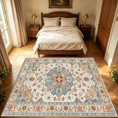 Vintage Oriental Persian Medallion Area Rug