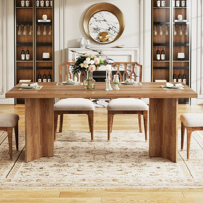 Large 63-inch Farmhouse Kitchen Table