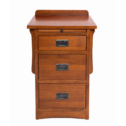 Crofter Style 3 Drawer End Table with Writing Tray-Michael Cherry-MC3